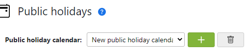 multiple public holiday calendars